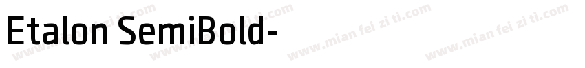 Etalon SemiBold字体转换